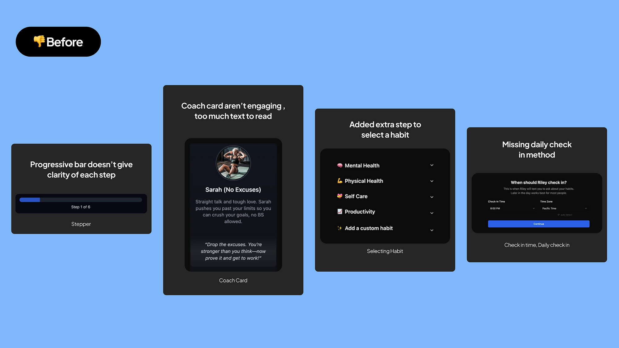 Before redesign